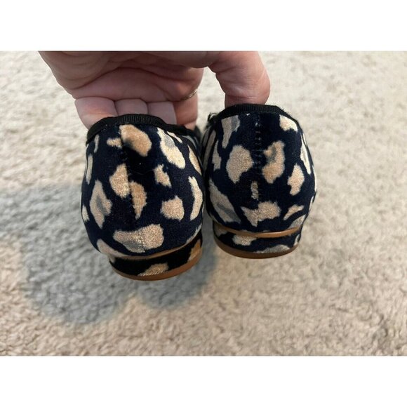 Anthropologie Abstract Velvet Colorful Spotted Flats Womens Size 6 - Picture 9 of 13